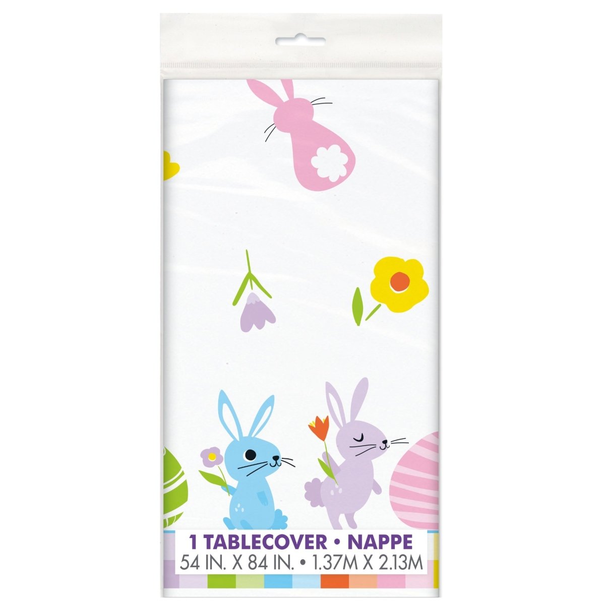 Easter Plastic Tablecover 1.37M x 2.13M - PoundToys