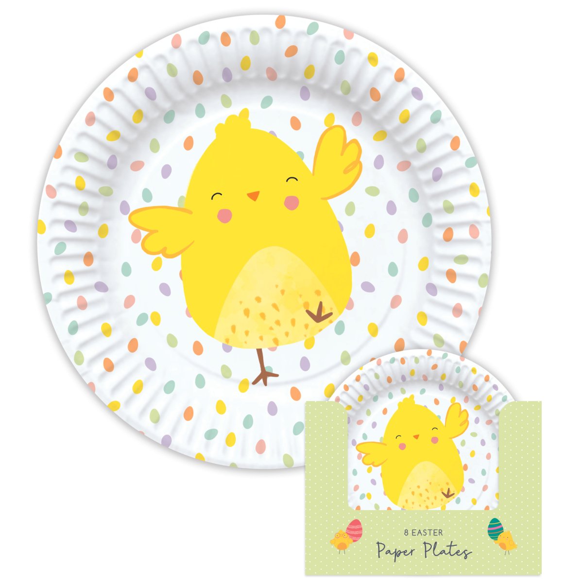 Easter Plates 8 Pack - PoundToys