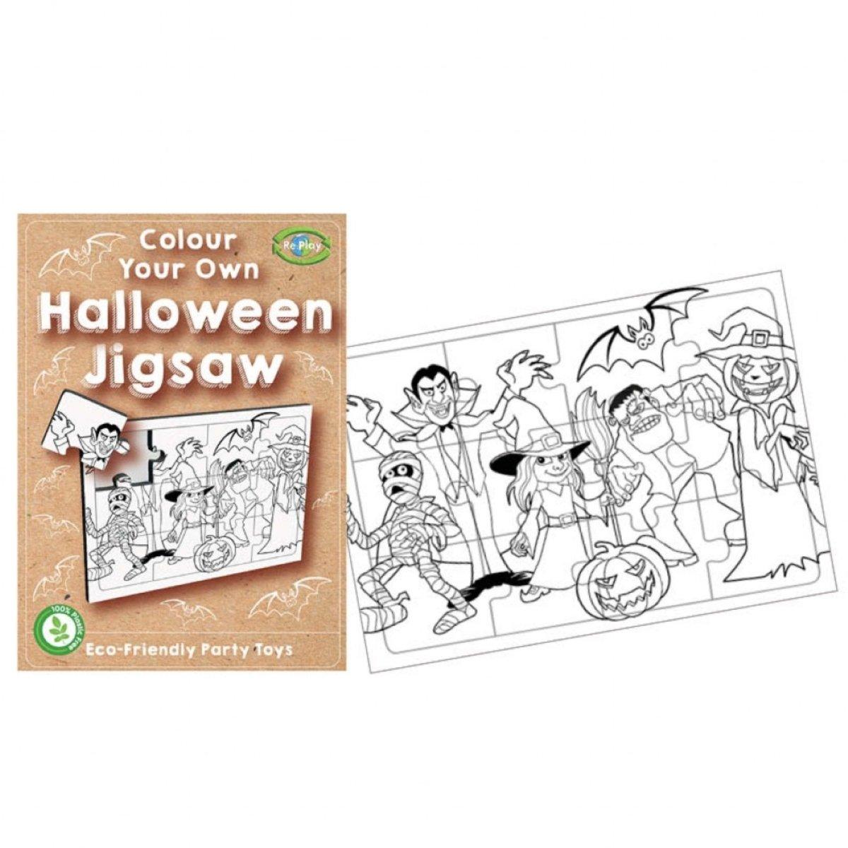 Eco Friendly Colour Your Own Halloween Jigsaw - PoundToys