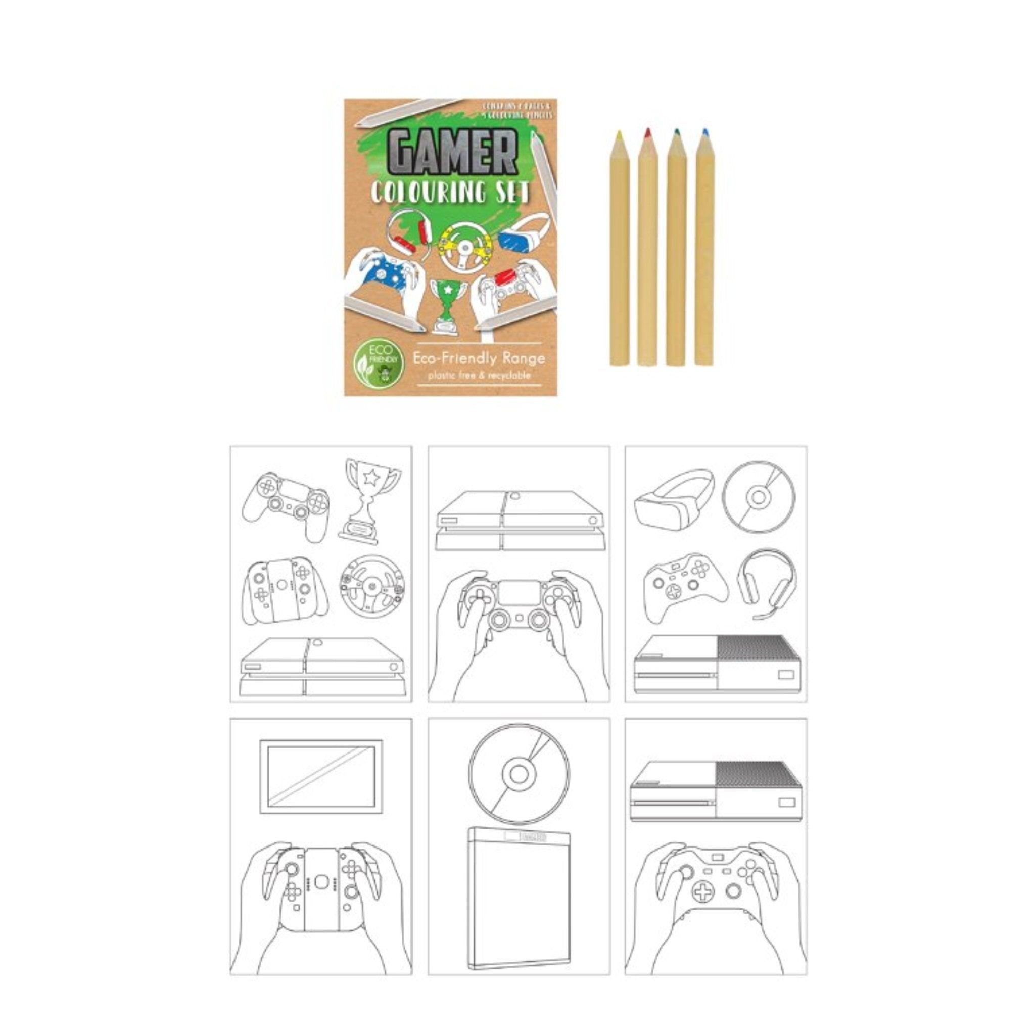 Eco Friendly Gamer Colouring Set - PoundToys