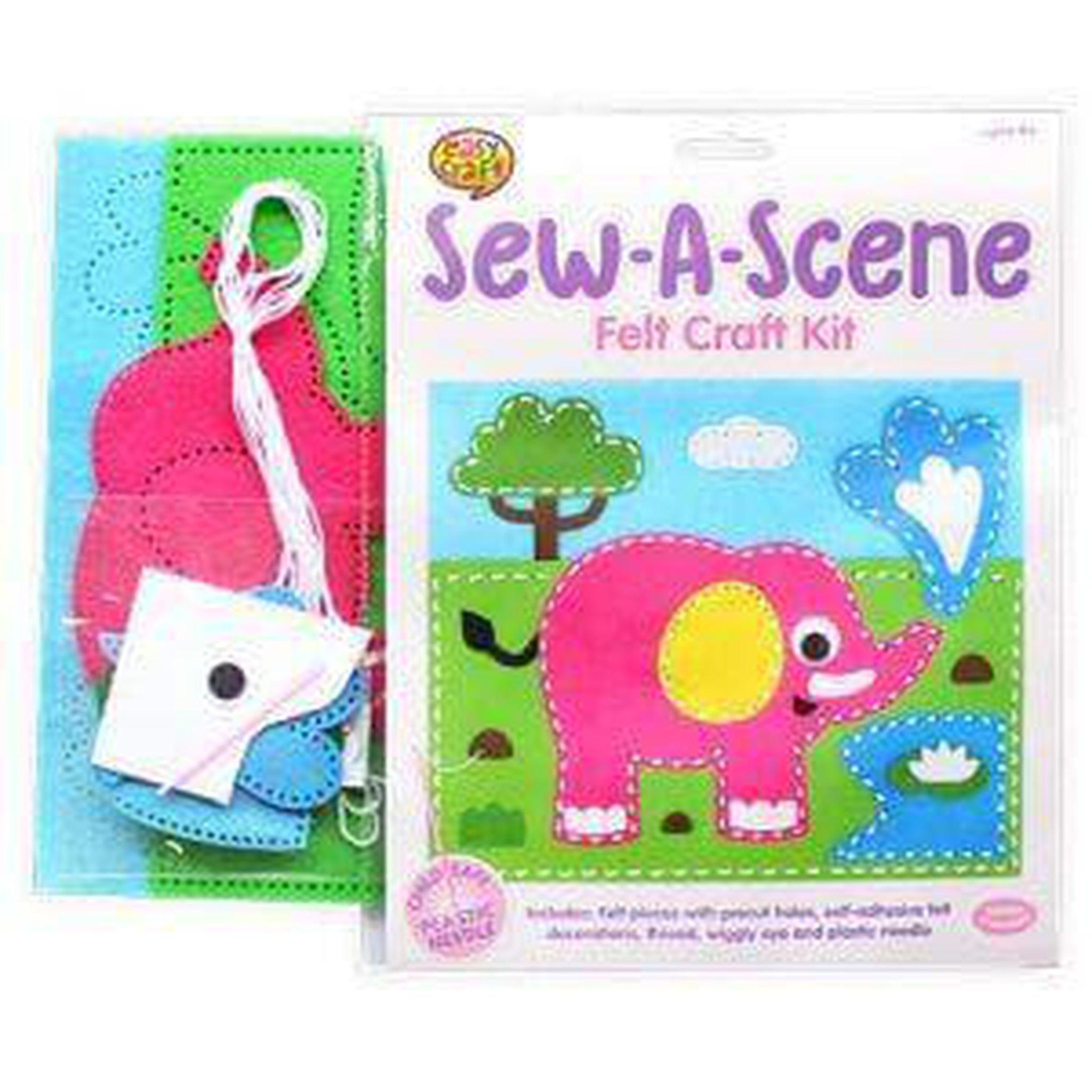 Elephant Sew a Scene Craft Kit - PoundToys