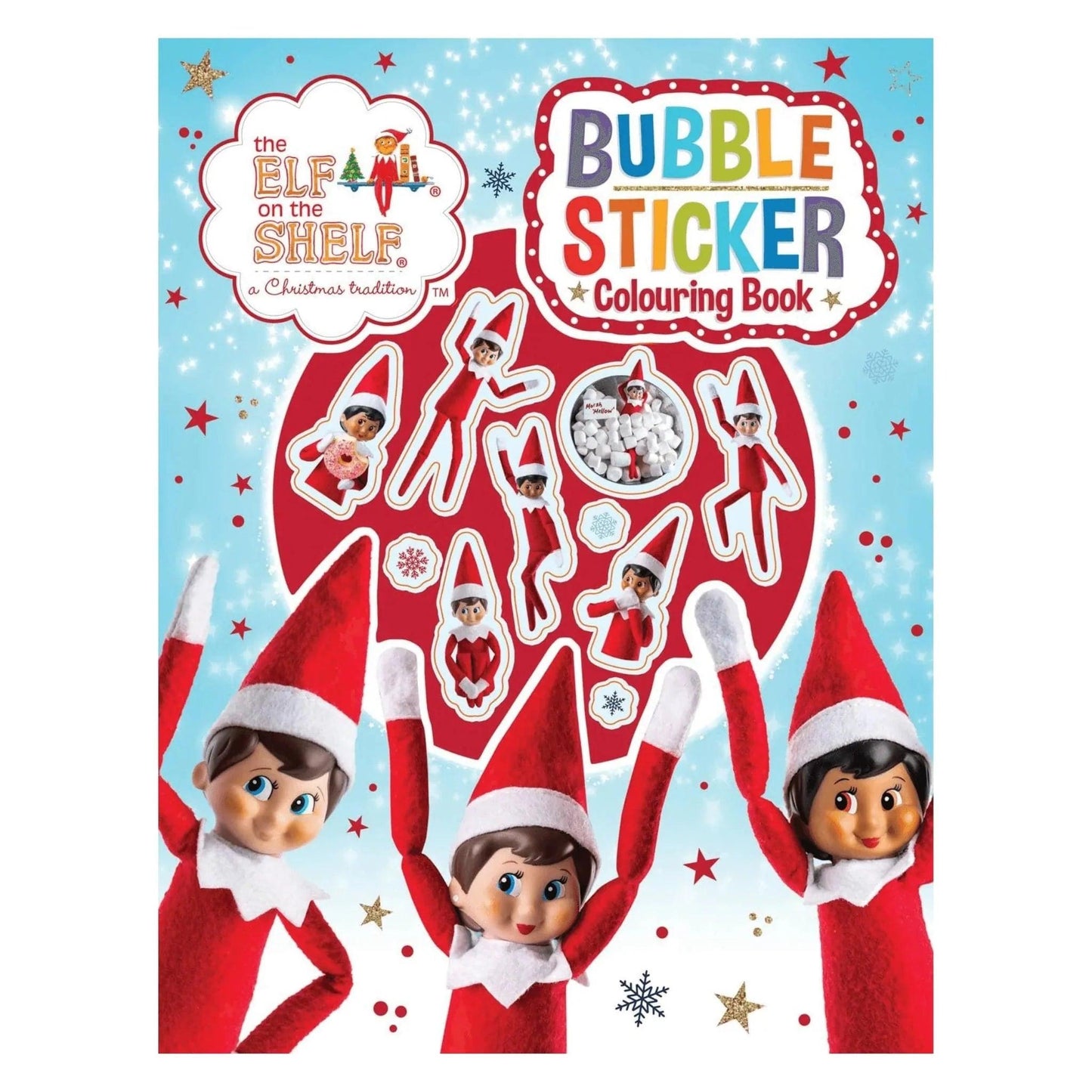 Elf On The Shelf ULTIMATE Bubble Sticker Colouring Book - PoundToys