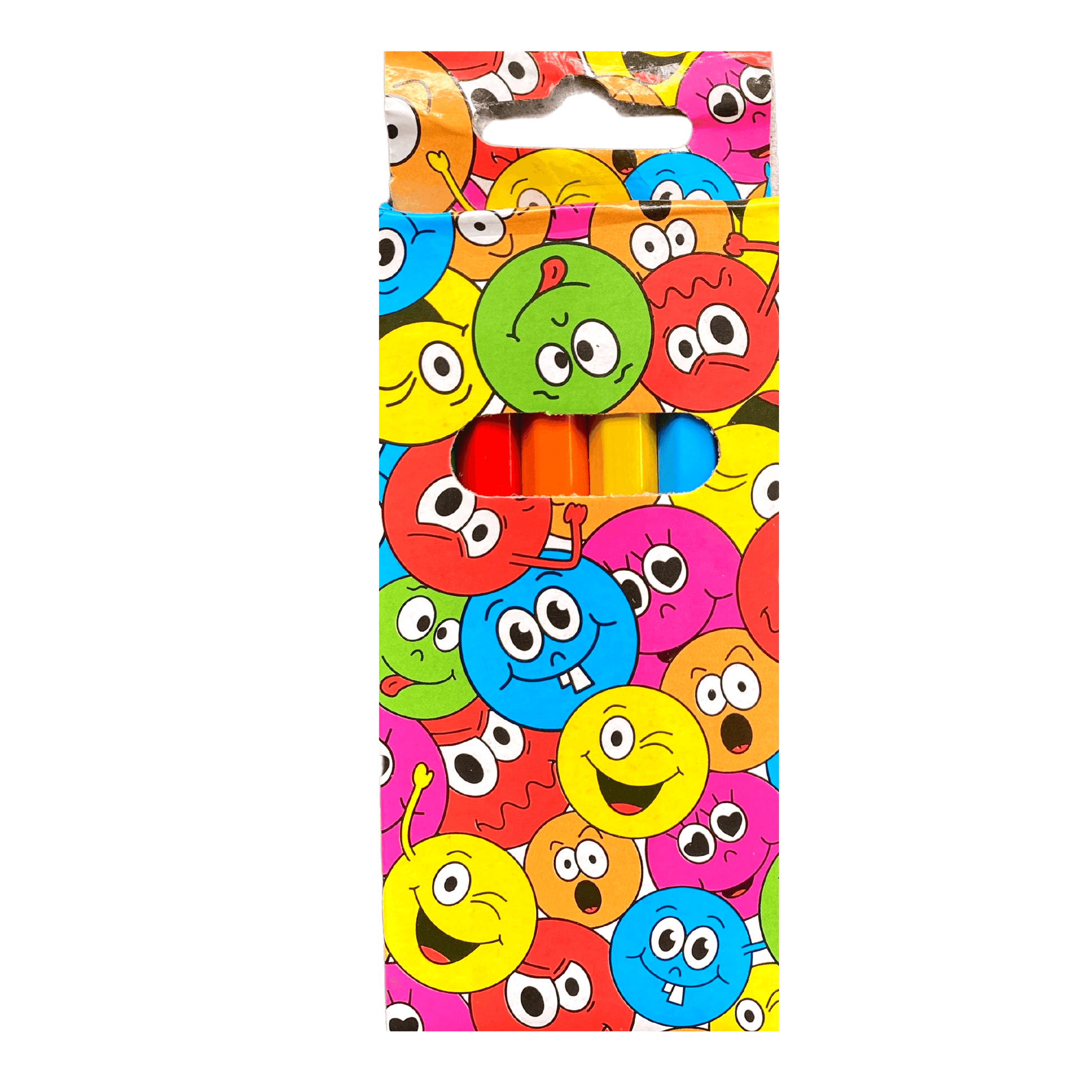 Emoji Smiley Mini Colouring Pencils x 6 - PoundToys