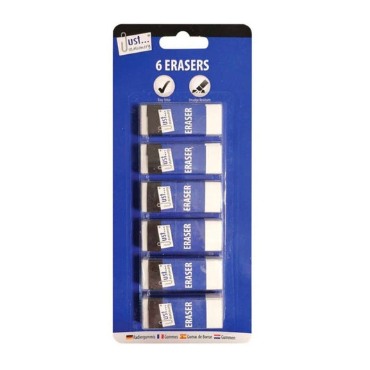 Erasers Set 6pk - PoundToys