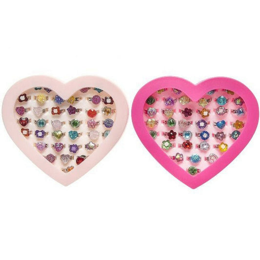 Fairy Rings 36pc In Heart Case - PoundToys