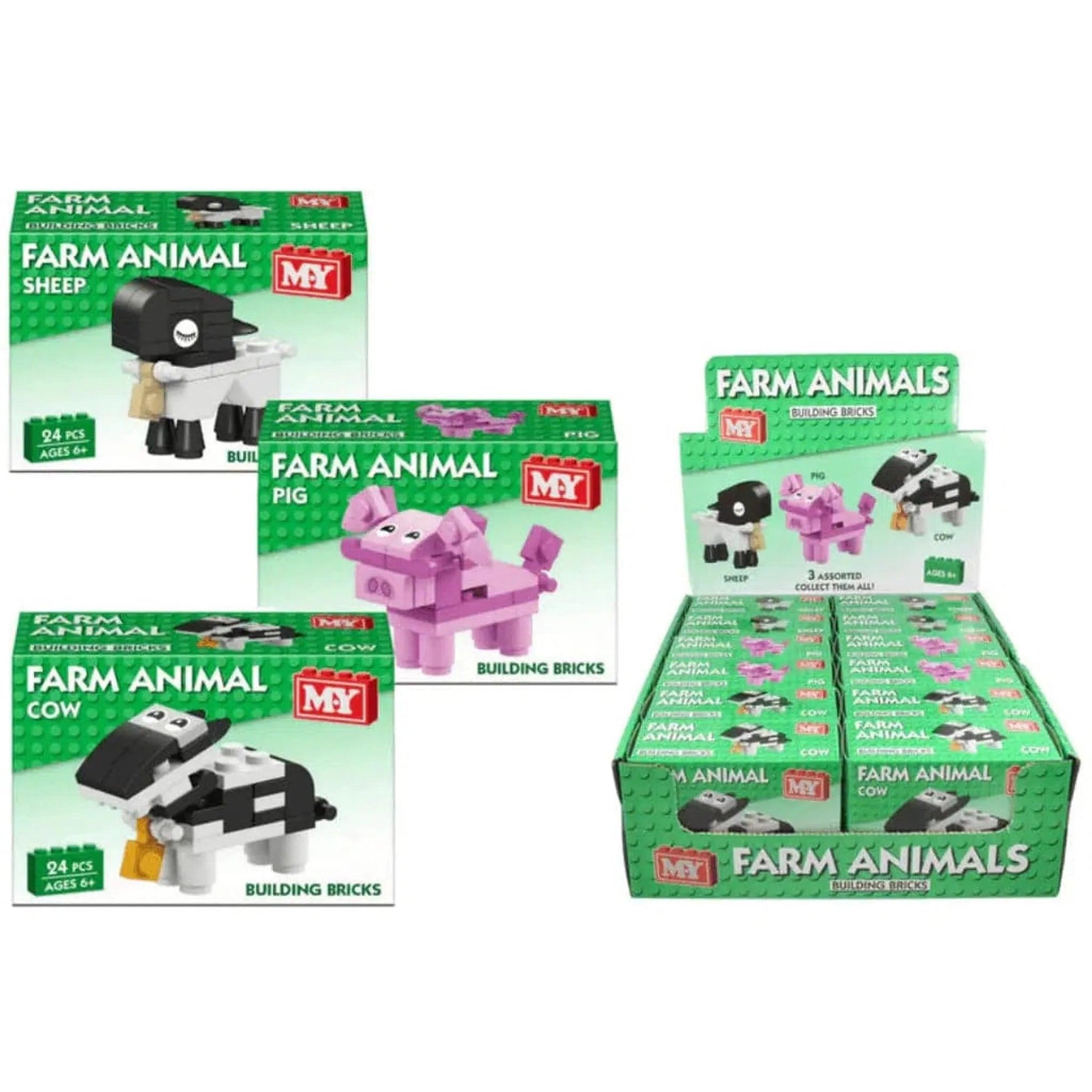 Farm Animal Brick Sets - PoundToys