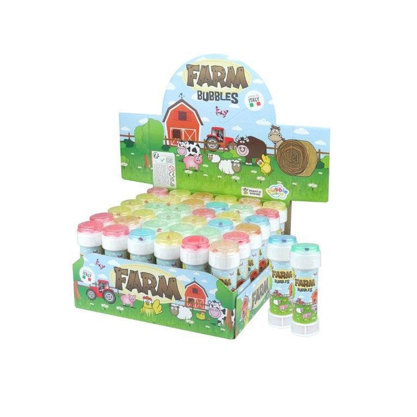 Farm Animal Bubble Tubs with Wand - PoundToys