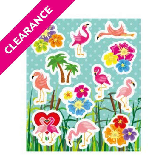 Flamingo Sticker Sheet - PoundToys