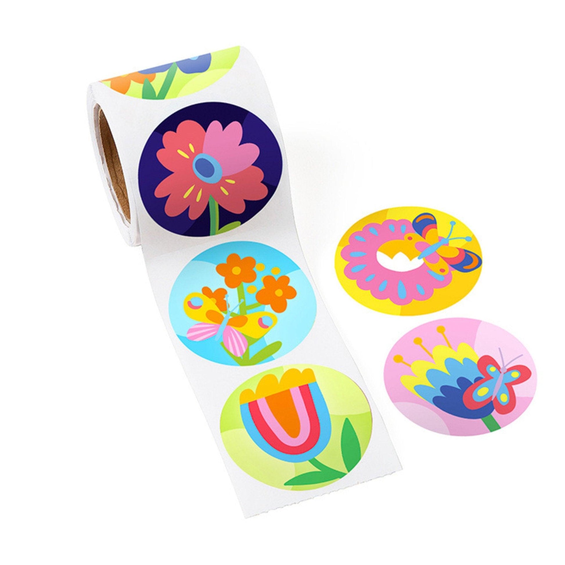 Flowers Sticker Roll (200 Stickers) - PoundToys