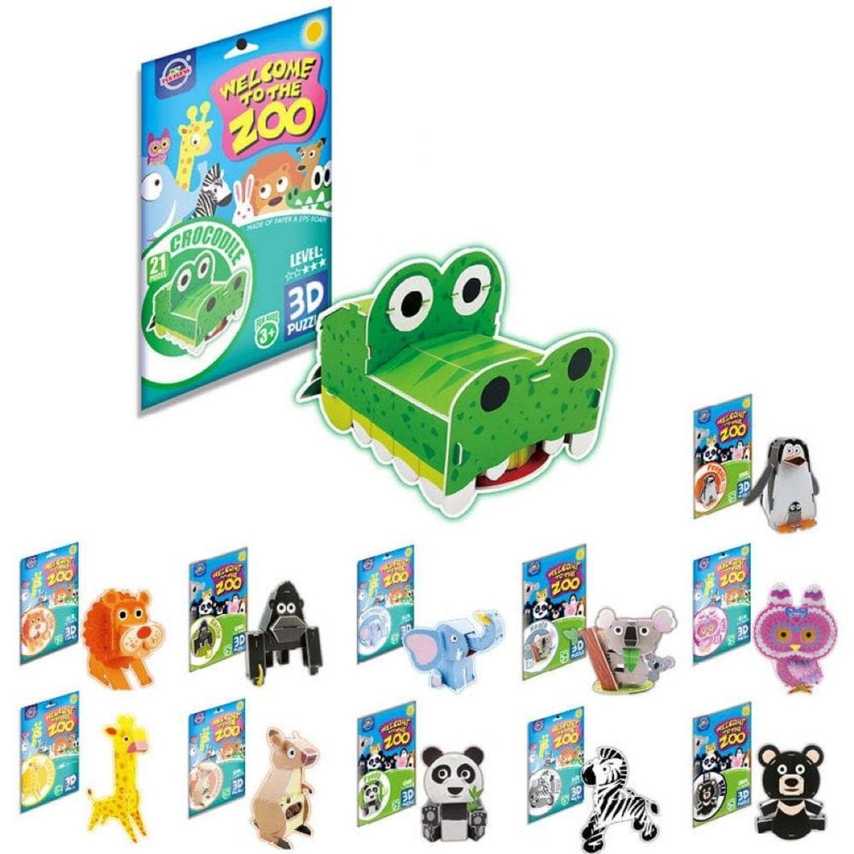 Foam Animal 3D Model Kits - PoundToys