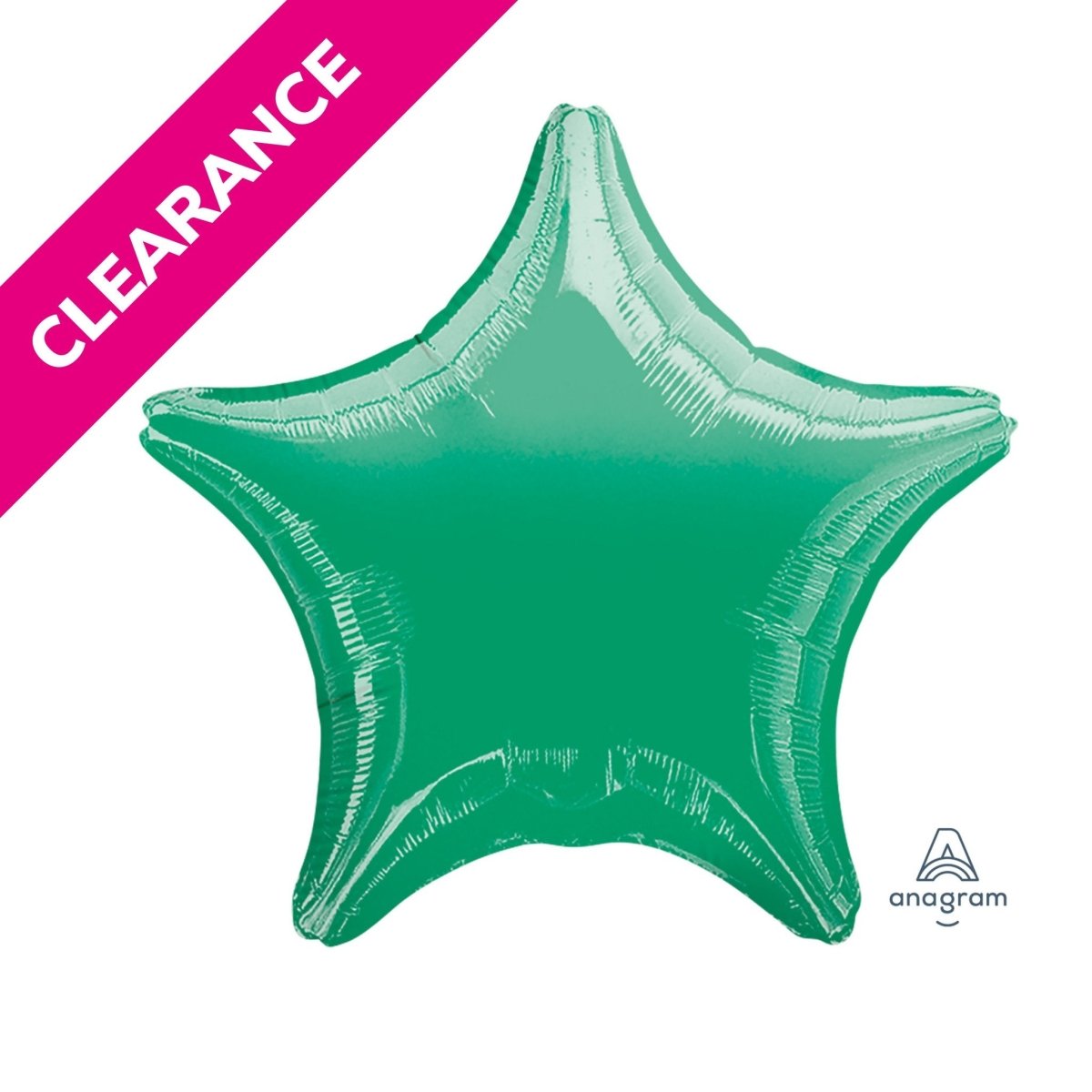 Foil Balloon Green Star - PoundToys