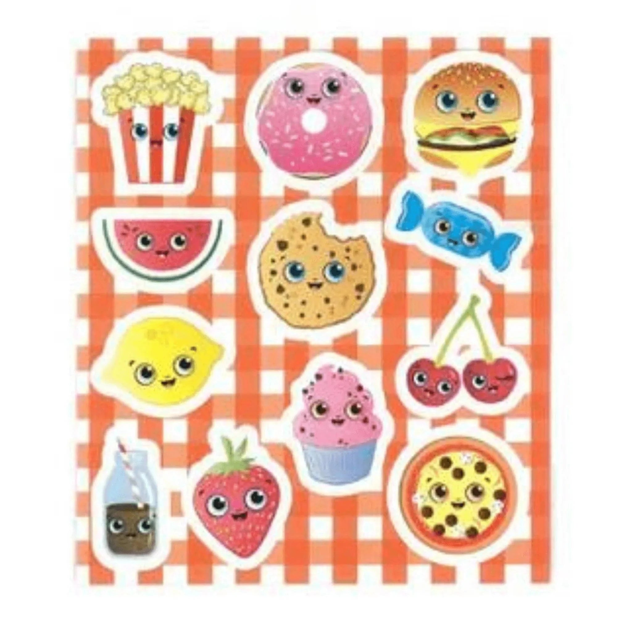 Foodie Face Sticker Sheets - PoundToys