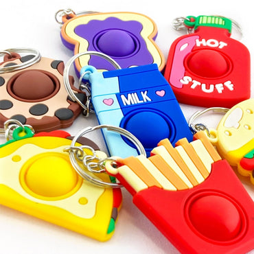 Foodie Fun Popper Keyring - PoundToys