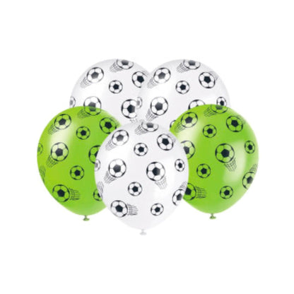 Football 12" Latex Balloons 5pk - PoundToys