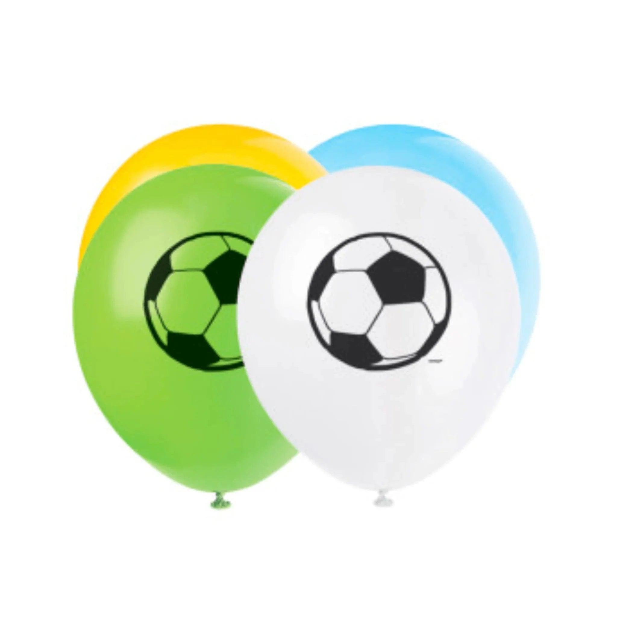 Football 12" Latex Balloons 8pk - PoundToys