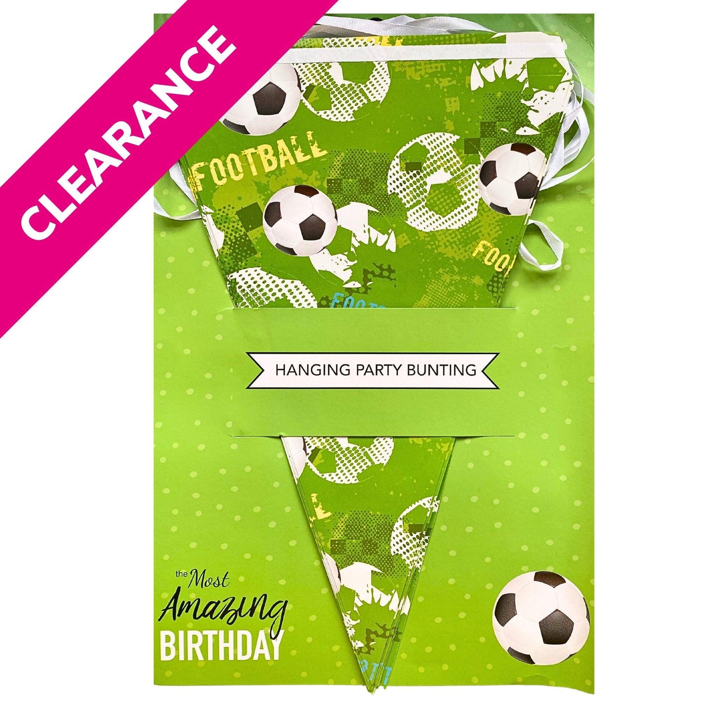 Football Hanging Party Bunting - PoundToys