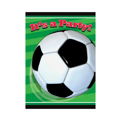 Football Party Invitations 8pk - PoundToys