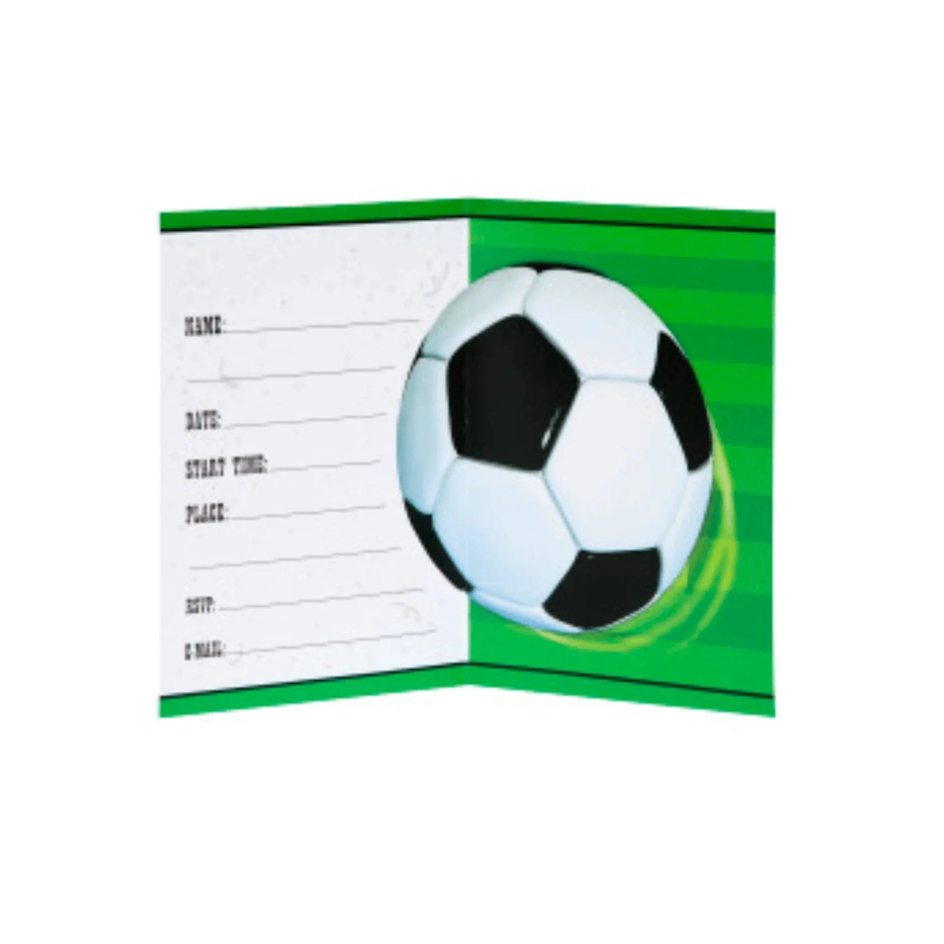 Football Party Invitations 8pk - PoundToys