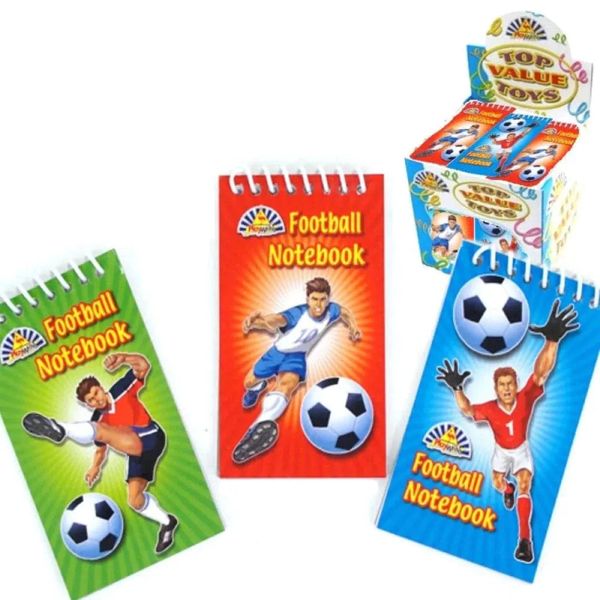 Football Spiral Notebook 9.5x5.5cm - PoundToys