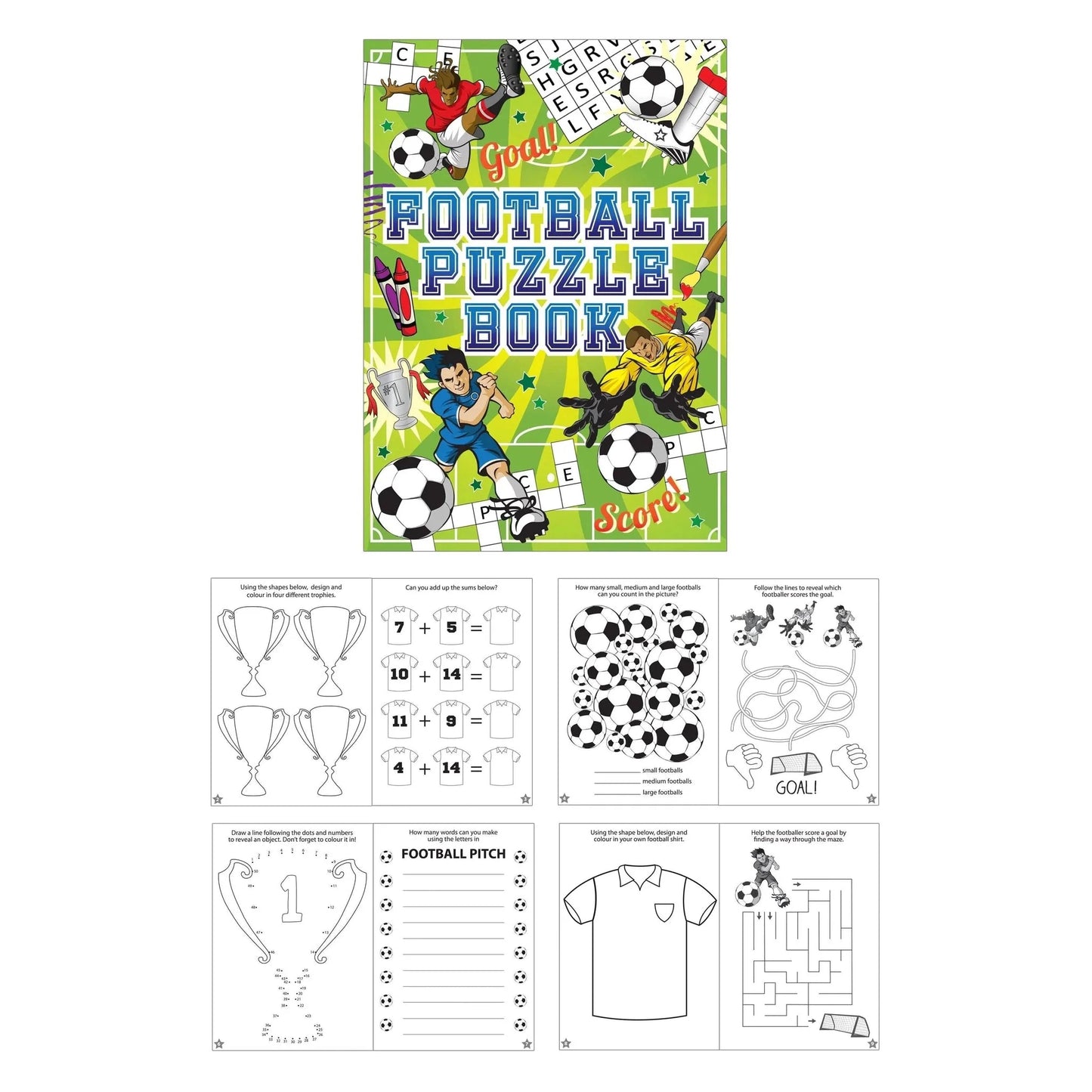 Football Themed Fun Puzzle Book - PoundToys