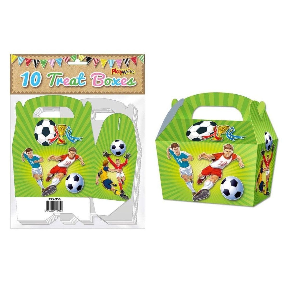 Football Treat Box 12cm Pack of 10 - PoundToys