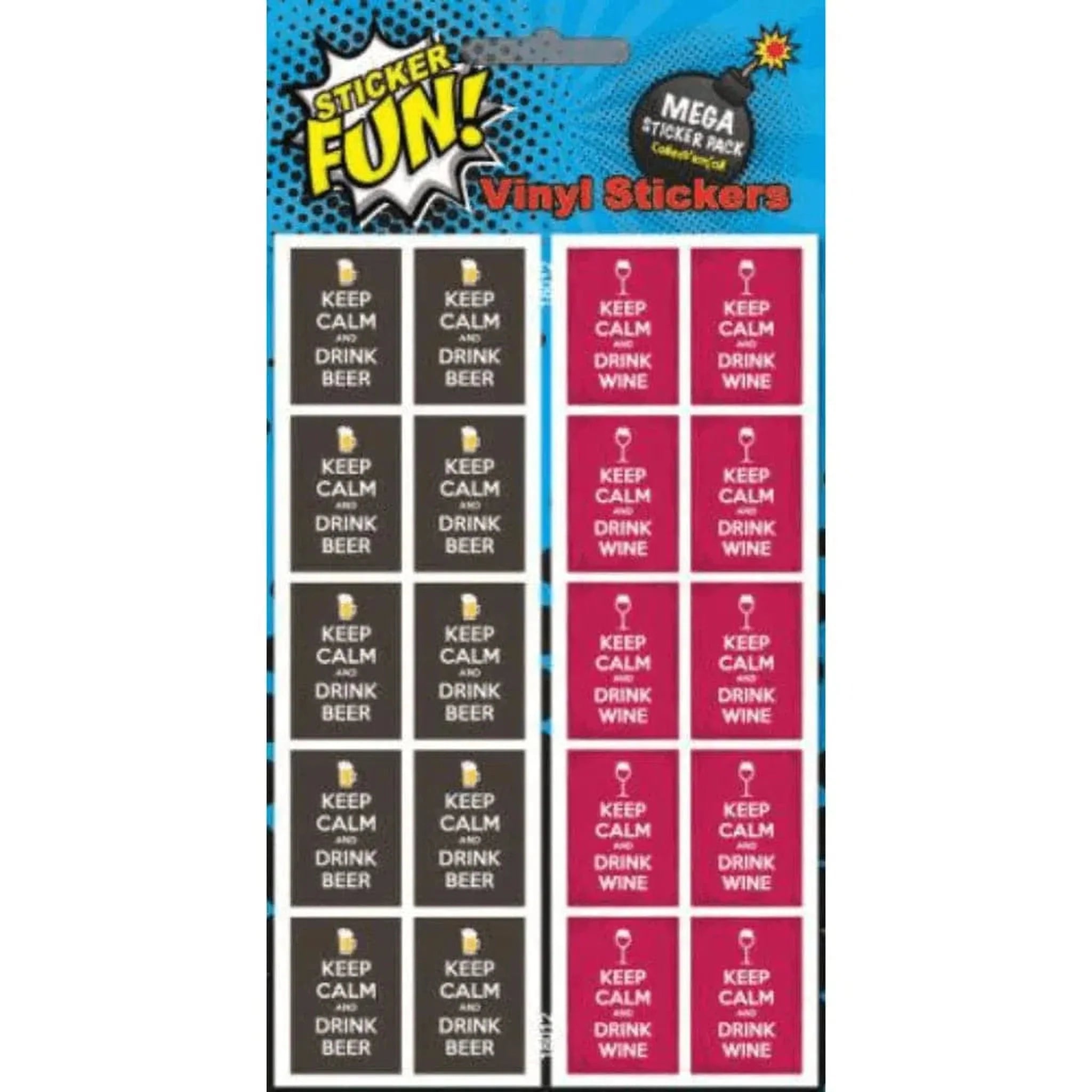 Fun Vinyl Stickers Keep Calm - PoundToys