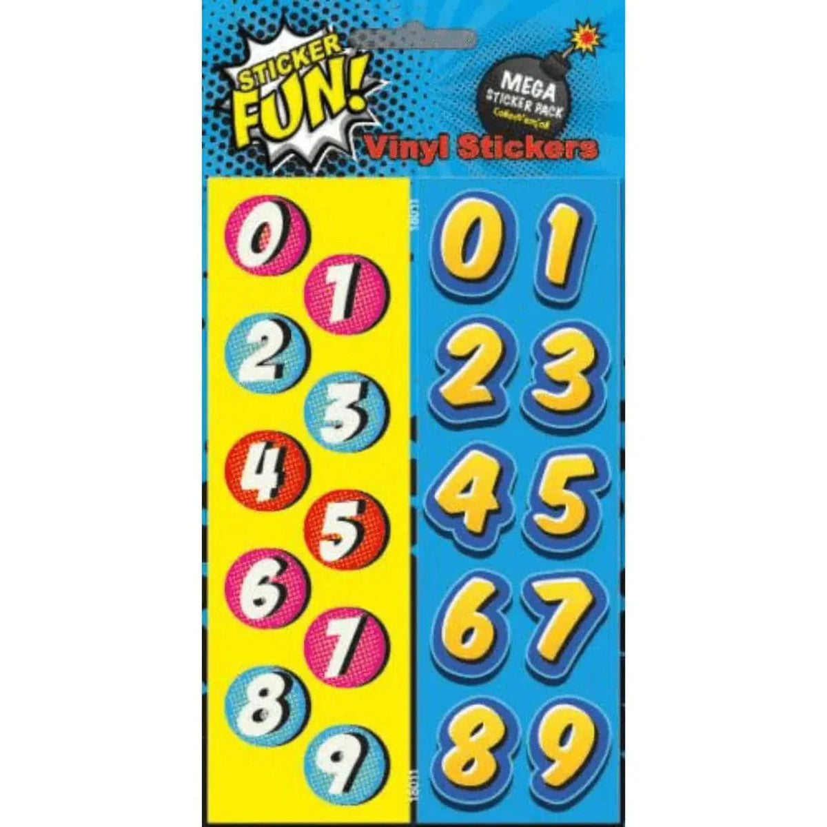 Fun Vinyl Stickers Numbers - Kids Party Craft – PoundToys