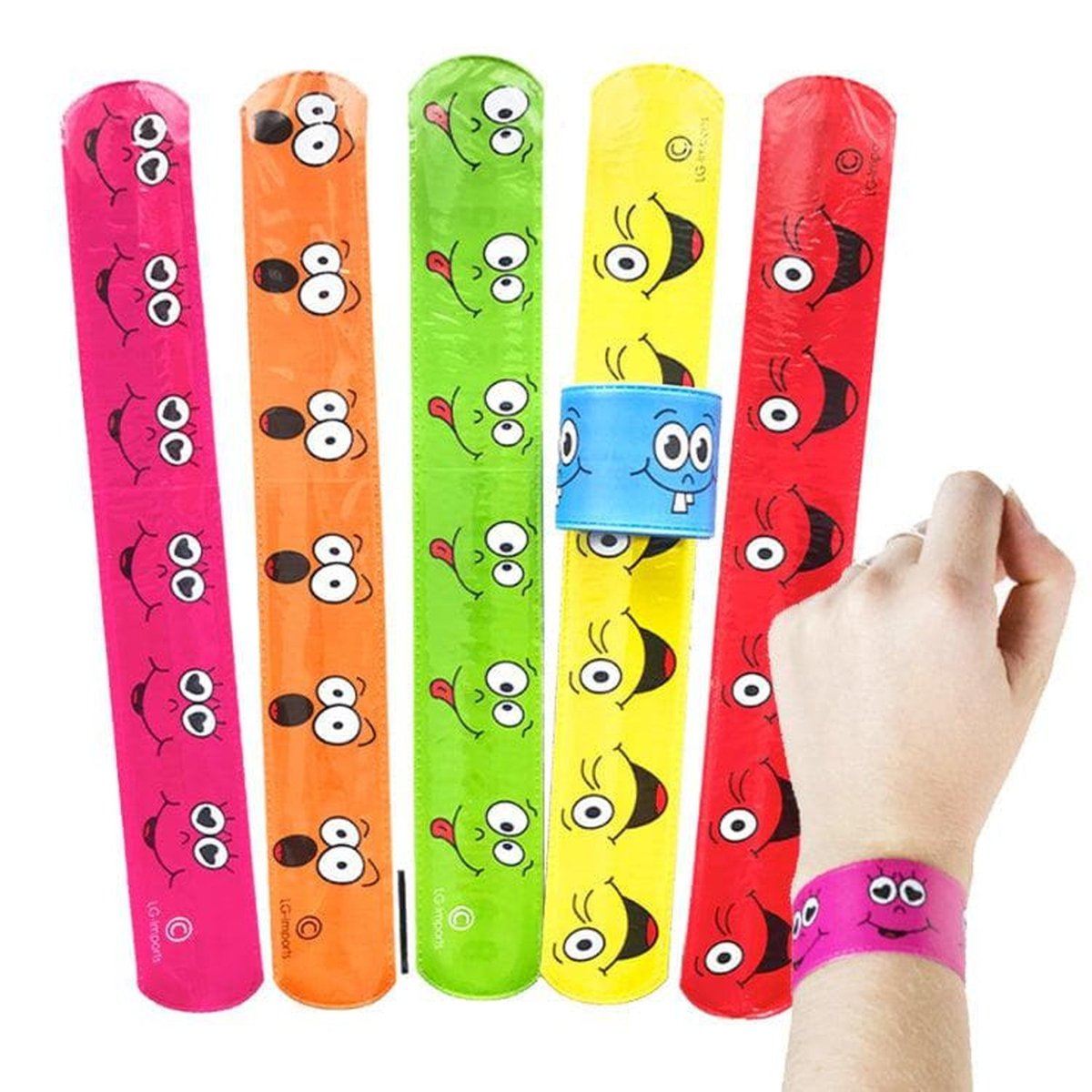 Funny Faces Snap Bracelet - Kids Party Craft