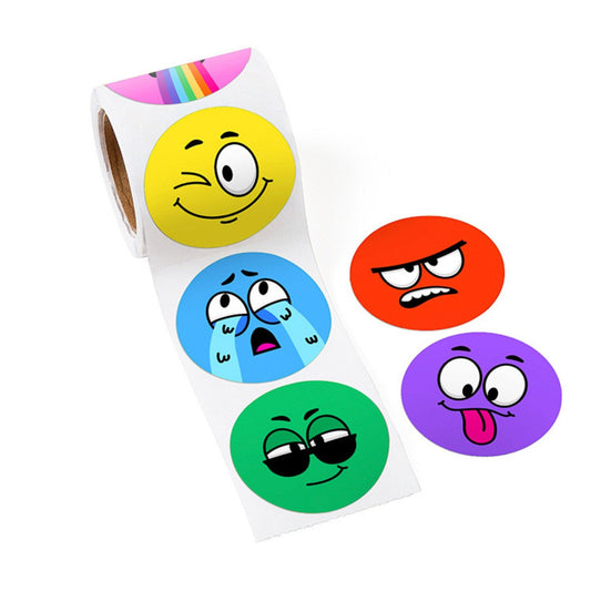 Funny Faces Sticker Roll (200 Stickers) - PoundToys