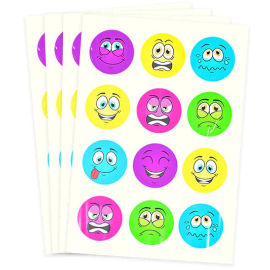 Funny Faces Tattoo Sheet - PoundToys