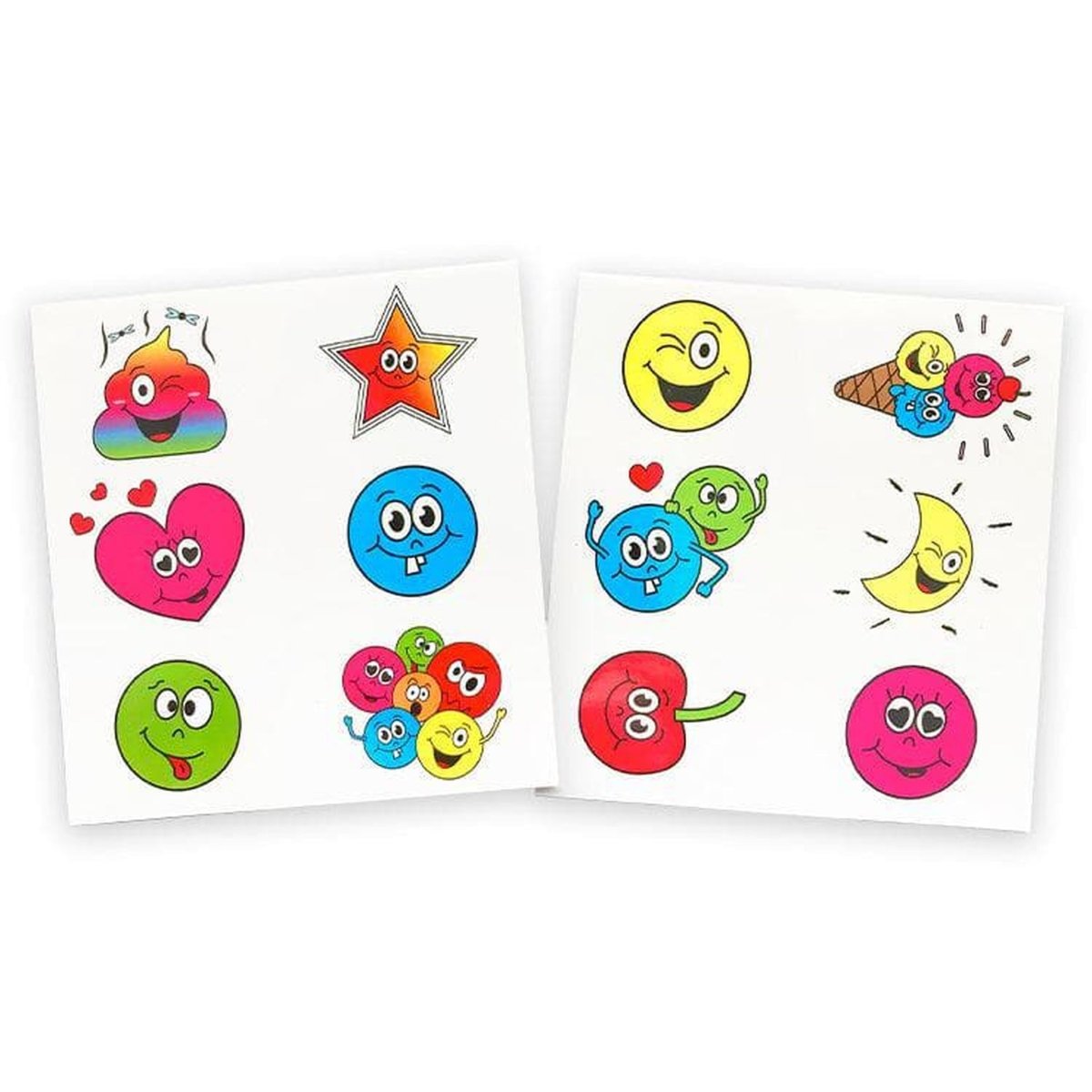 Funny Faces Tattoo Sheets - PoundToys