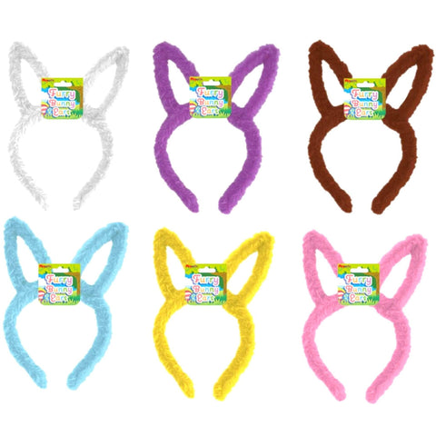 Furry Easter Bunny Ears Headbands - PoundToys