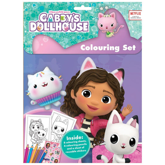 Gabby's Dollhouse Colouring Set - PoundToys