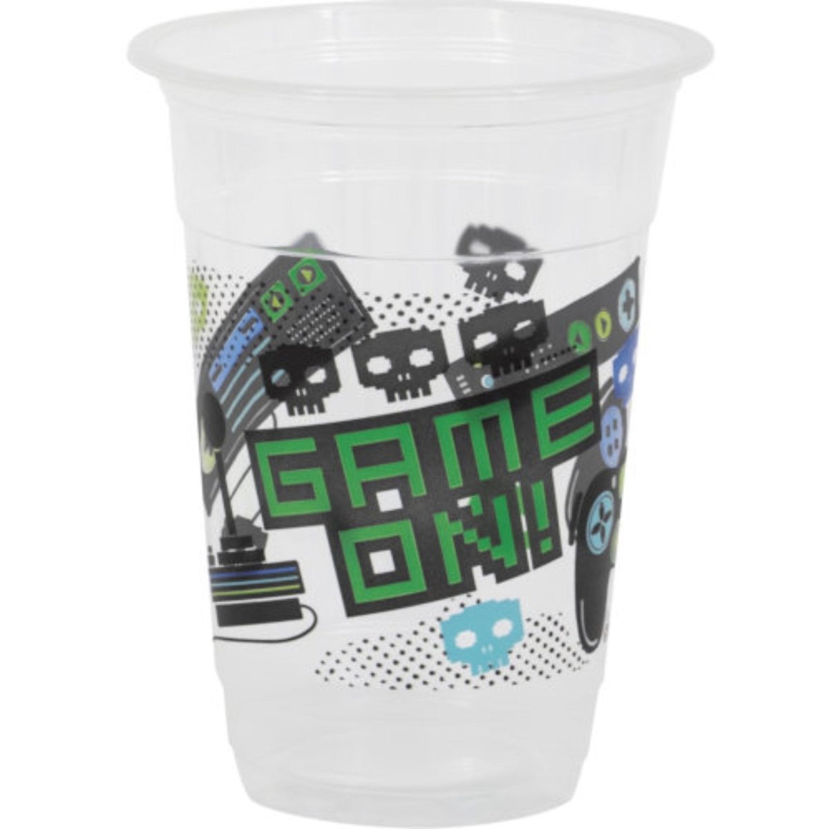 Gamer Birthday 16oz Plastic Party Cups 8pc - PoundToys