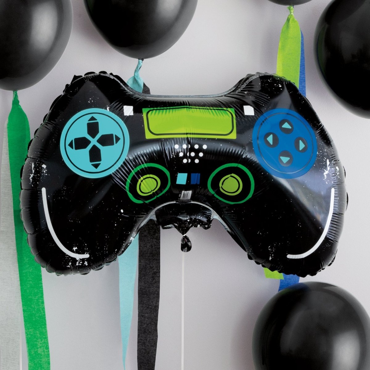 Gamer Birthday Diecut Controllers Garland 7ft - PoundToys