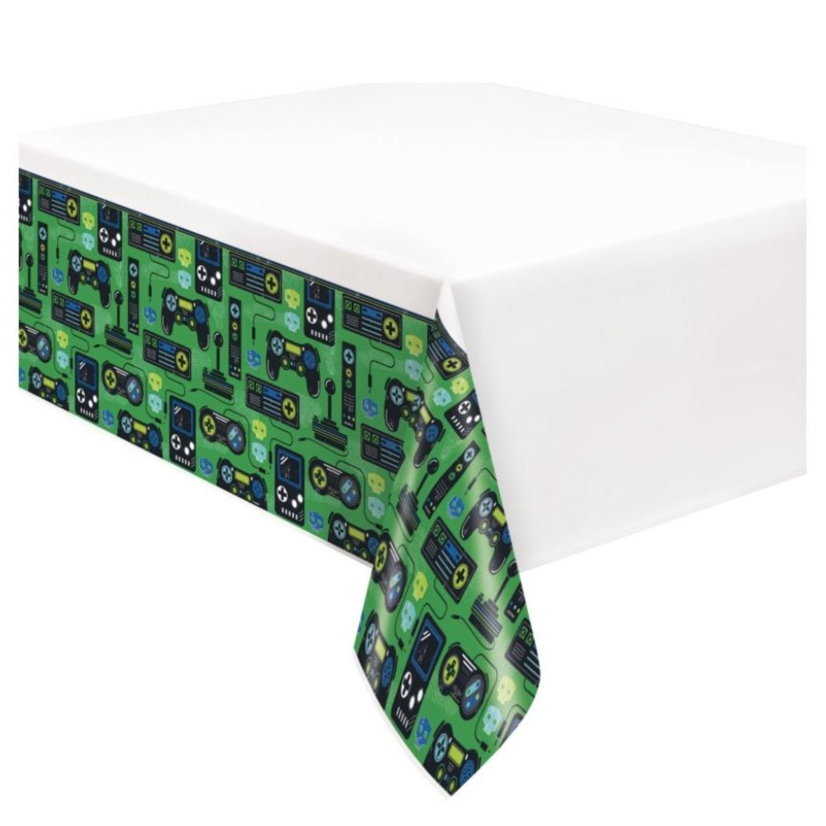 Gamer Birthday Rectangular Plastic Table Cover 54" x 84" - PoundToys