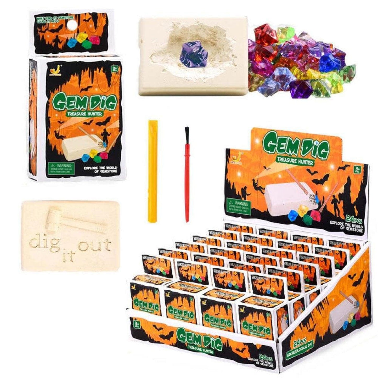 Gemstone Dig out Kits - PoundToys