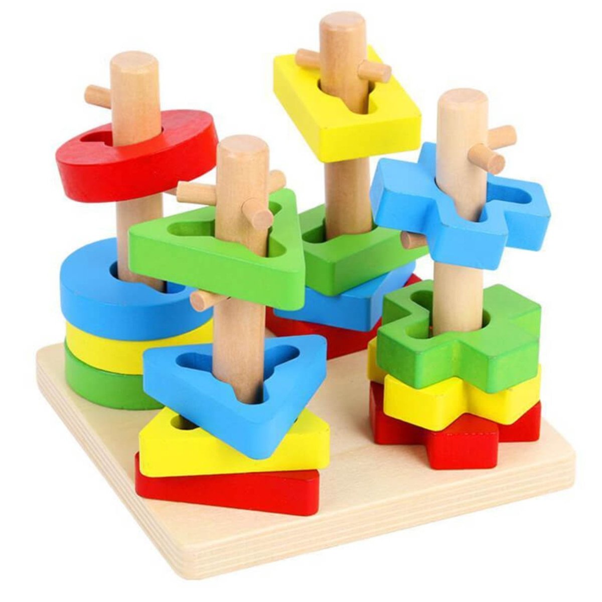 Geometric Four Column Set - PoundToys