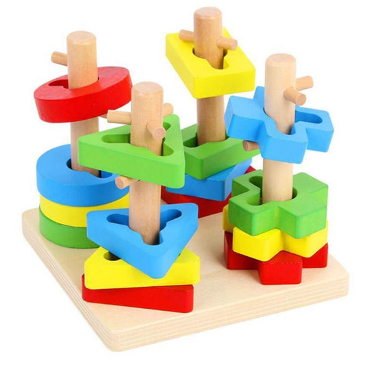 Geometric Four Column Set - PoundToys