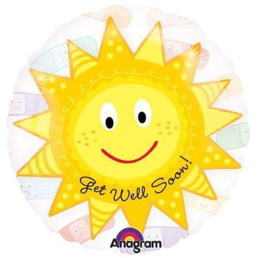 Get Well Soon See-Thru 26" Foil Balloon - PoundToys