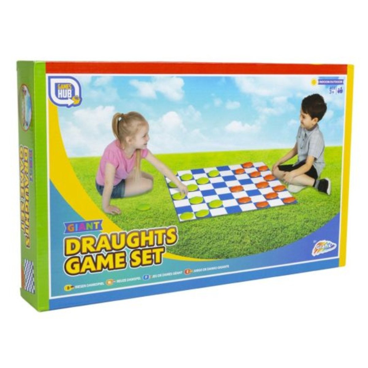 Giant Draughts Game Set - PoundToys