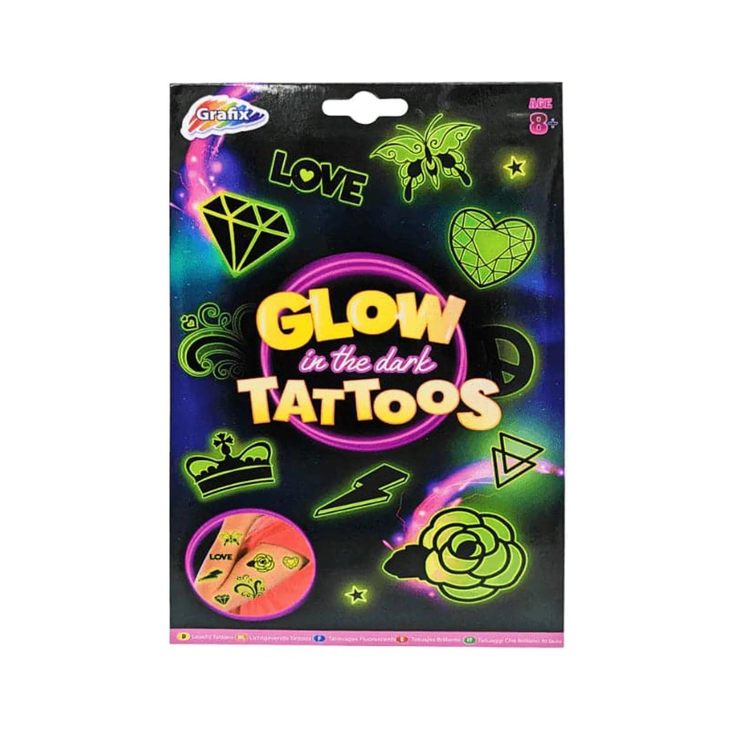 Girls Glow In The Dark Tattoos - PoundToys