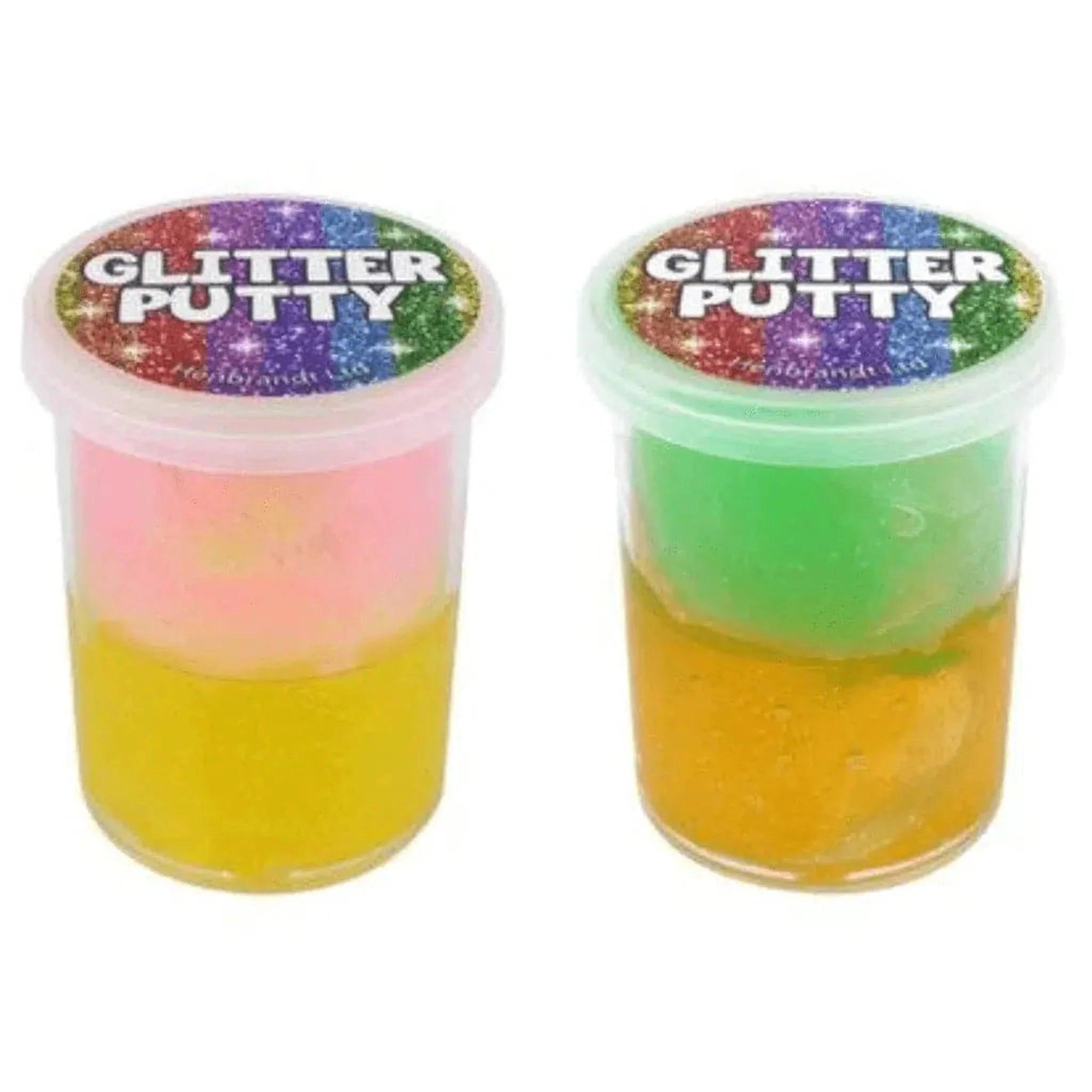 Glitter Crystal Putty Tubs 2 Layer - PoundToys