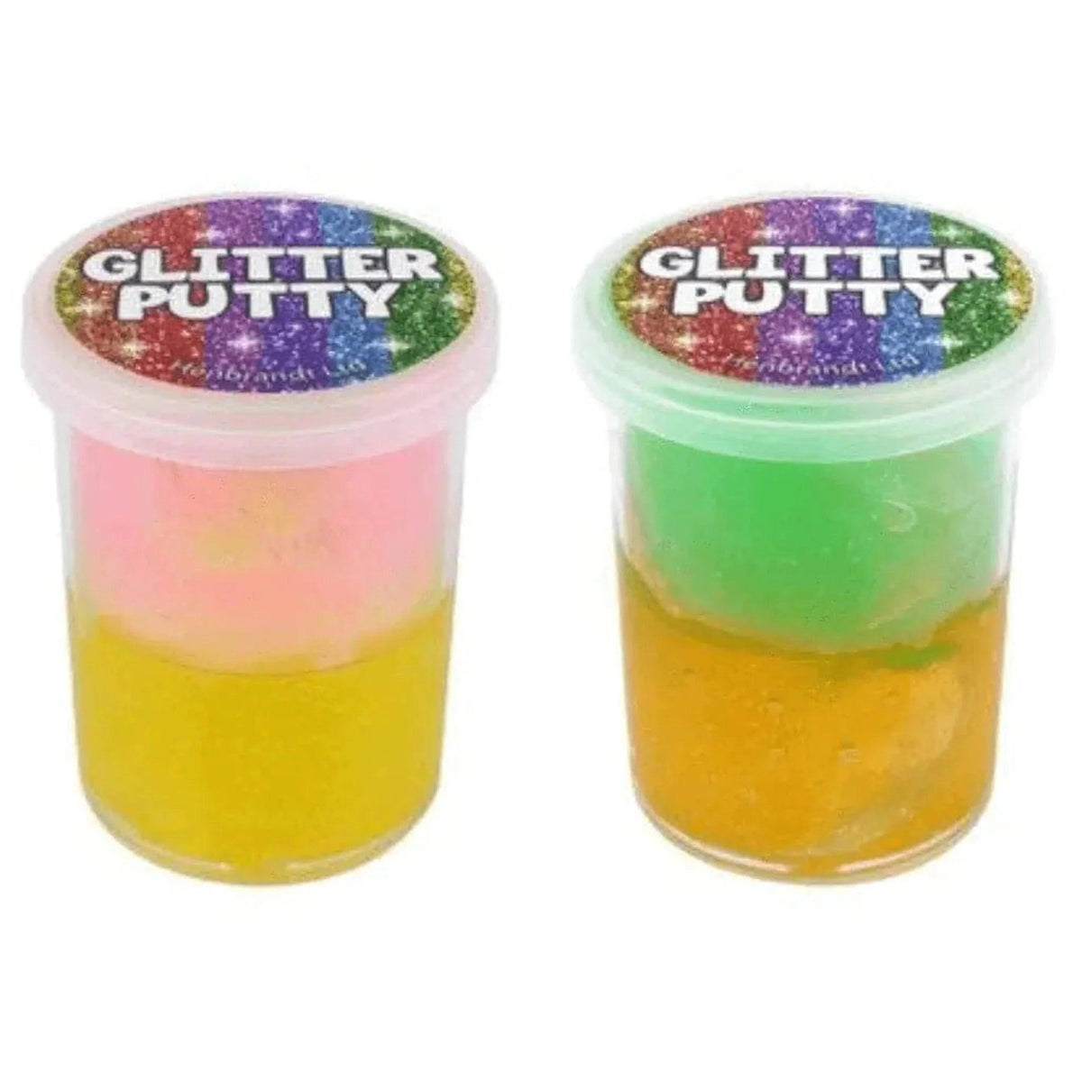 Glitter Crystal Putty Tubs 2 Layer - PoundToys