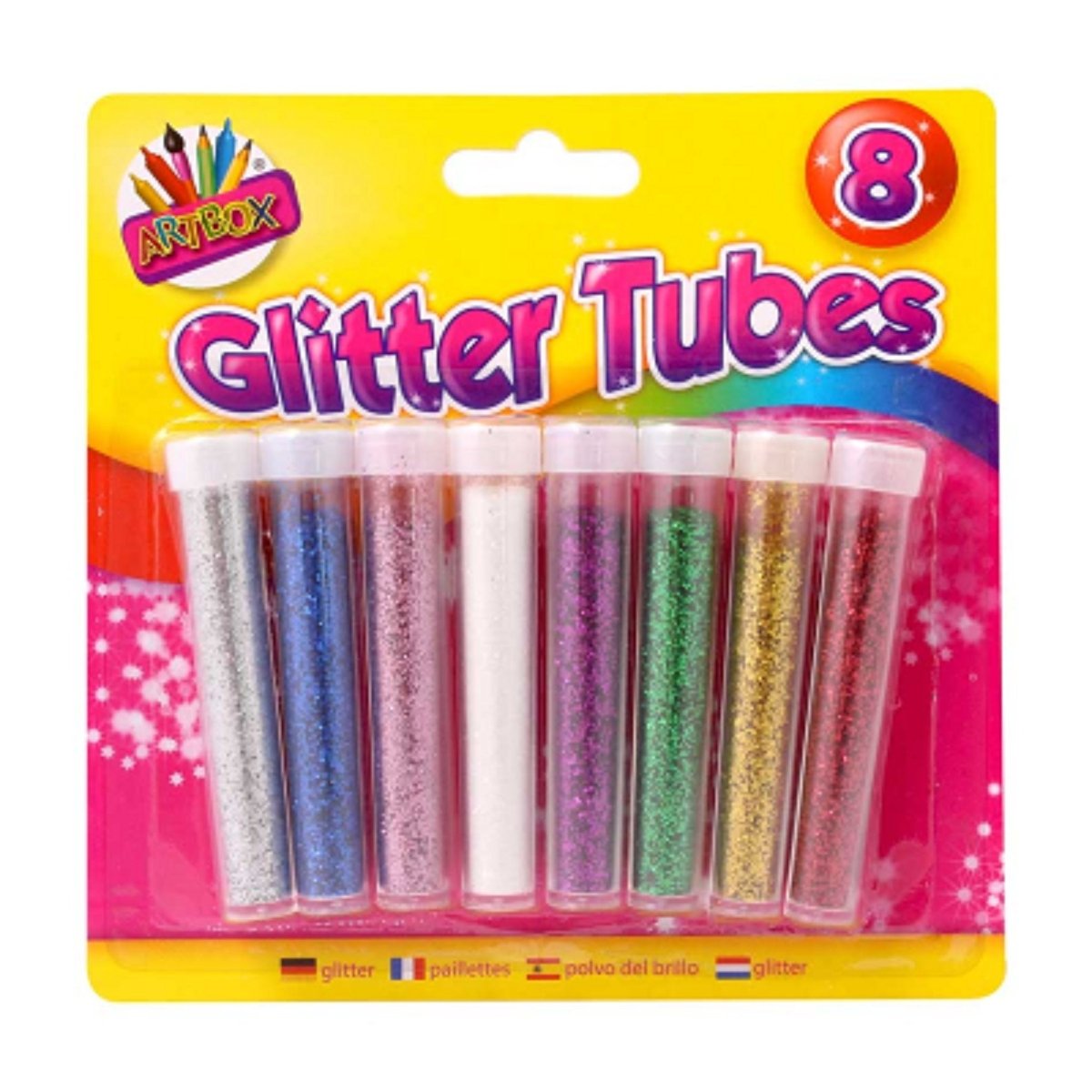 Glitter Tubes Pack of 8 - PoundToys