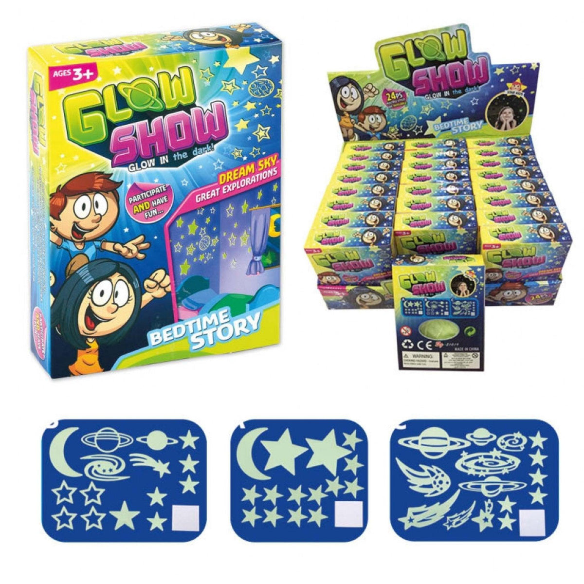 Glow Show Stars & Planets 15pc - PoundToys