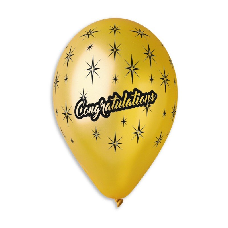 Gold Congratulations Balloon - PoundToys