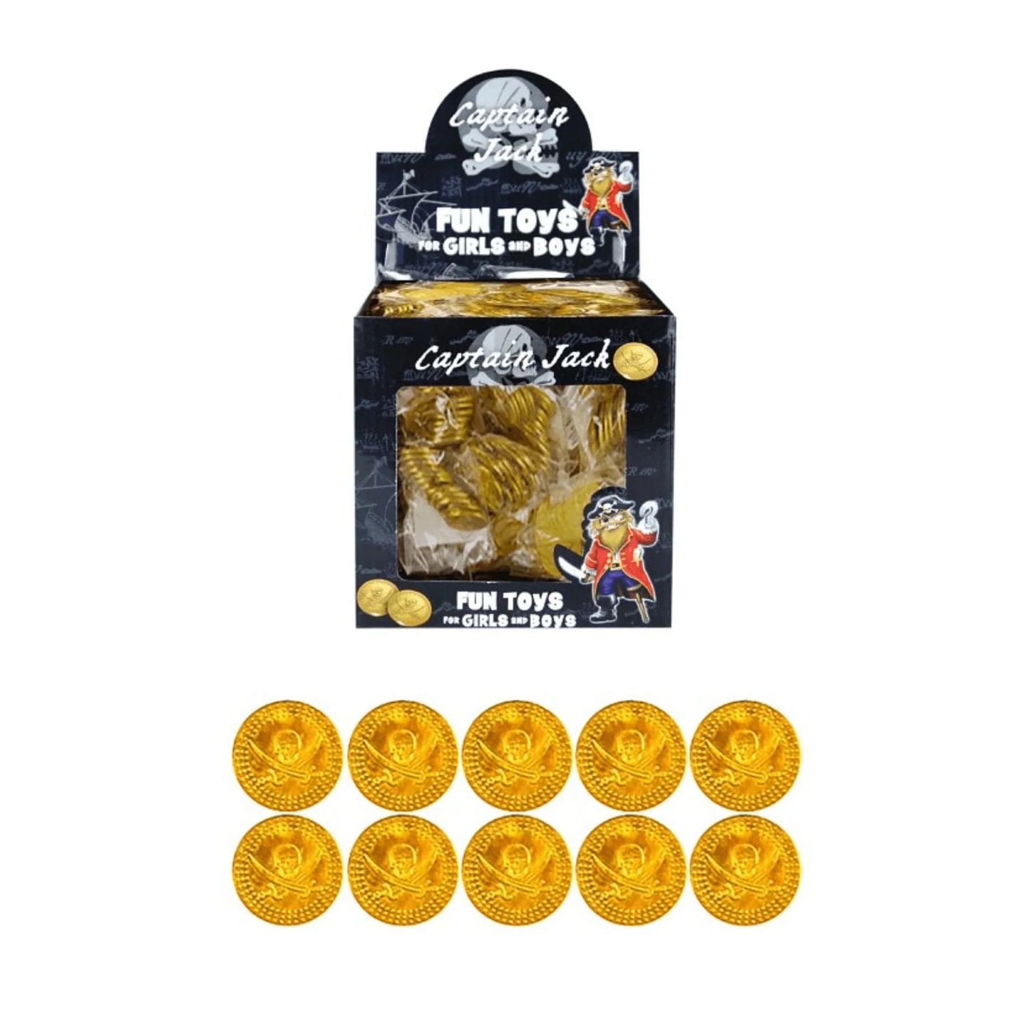 Gold Pirate Coins 12 Pack - PoundToys