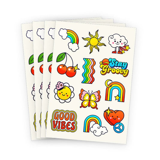 Good Vibes Tattoo Sheet - PoundToys