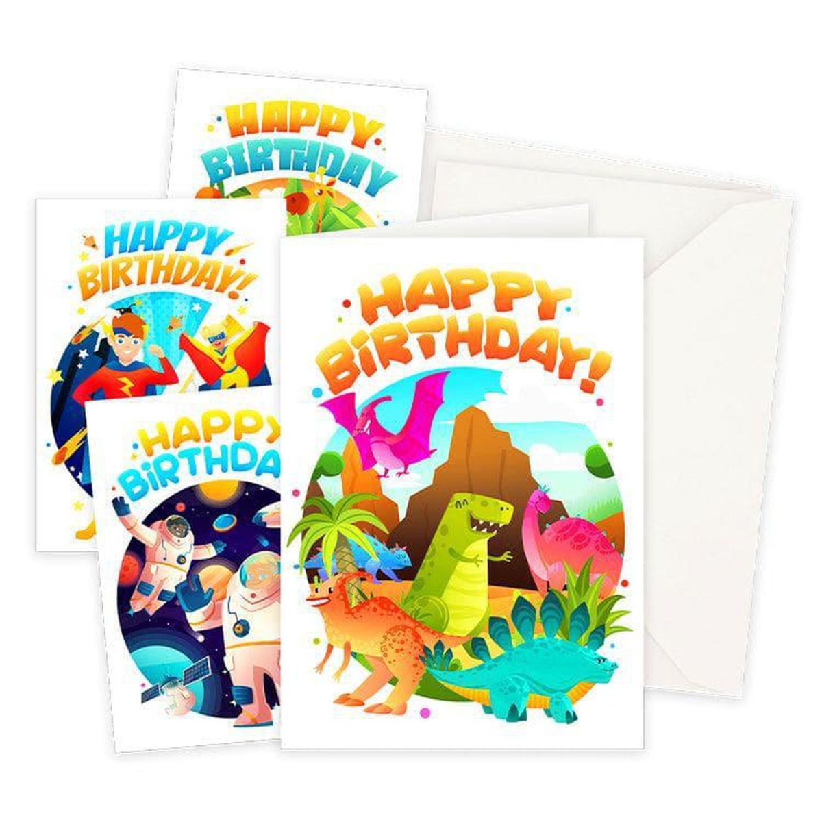 Greeting Cards x 8 Boys Mix - PoundToys